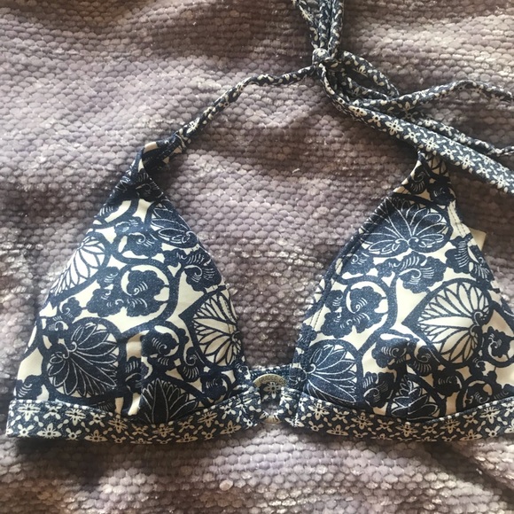 H&M blue floral print bikini set - Picture 2 of 4